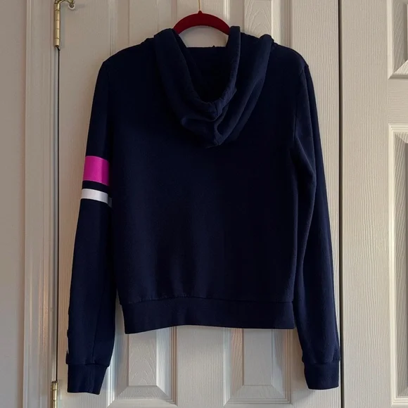 Victoria’s Secret PINK Zip-Up Hoodie – Navy Blue, Size M - Picture 2 of 7